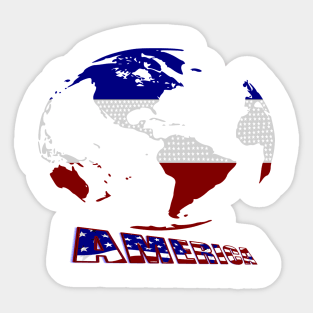 America, Independence Day Sticker